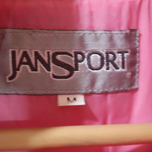 Jansport Vintage 90s Pink Ski Snow Jacket Medium Asymmetric Buttons Nostalgic - Picture 8 of 14